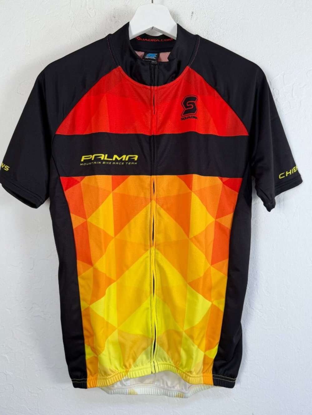 Squadra Palma Cycling Jersey Mens Large Palma Mountain Bike Race Team Shirt Zip
